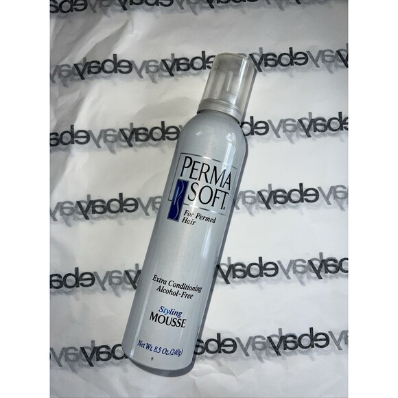 Perma Soft For Permed Hair Styling Mousse Extra Conditioning Alcohol Free 8.5oz - Picture 1 of 3